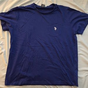 US Polo Assn Blue Chest Pocket Tee